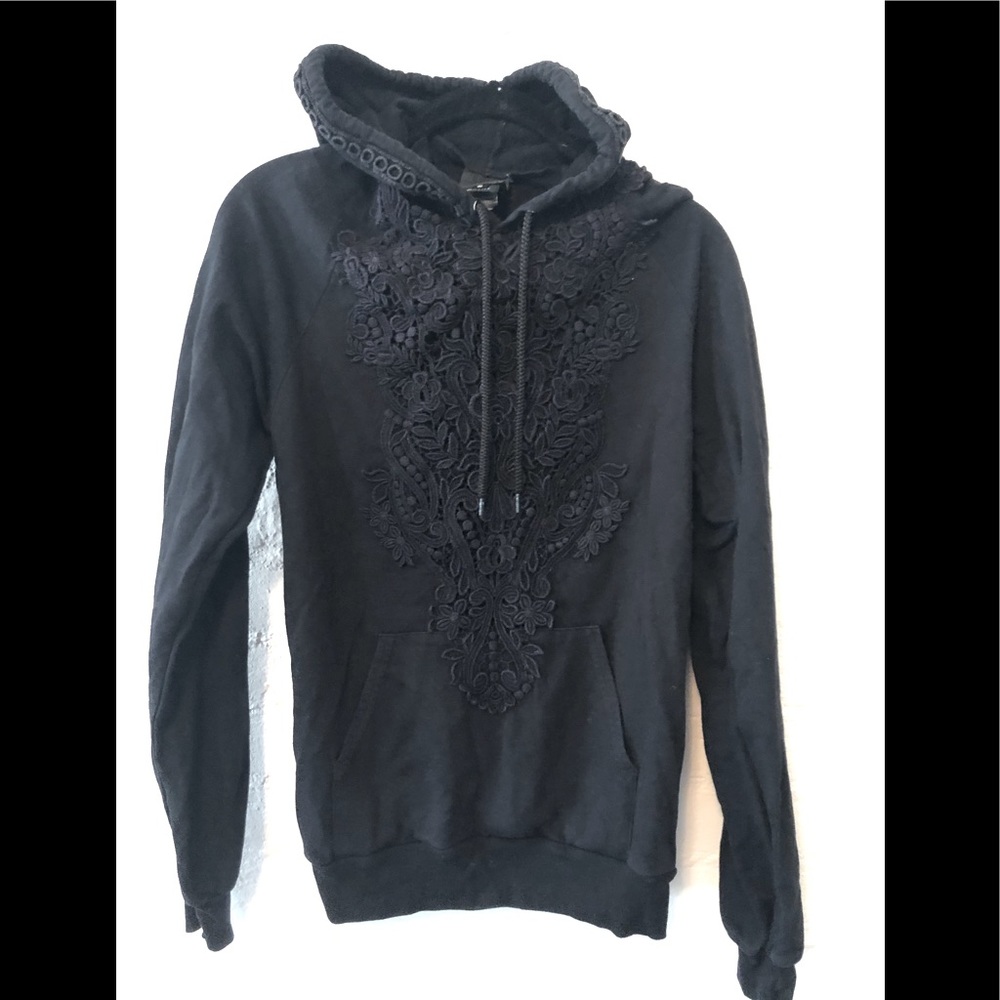 Anna Sui hoodie with appliqué detailing